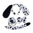 thumbnail image 3 of Milageto Puppy Dog Ears and Long Tail Set Ears Hair Clip for Dance Carnival Halloween Black Ear, 3 of 8
