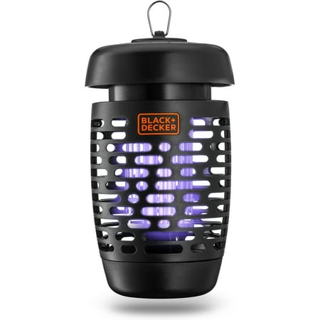 BLACK+DECKER Bug Zapper Waterproof Design for Indoor & Outdoor Use, Kills Flies, Gnats & Mosquitoes Up to 625 Square Feet - Kit Includes built-in Insect Tray, Cleaning (Best Way To Kill Mosquitoes Indoors)
