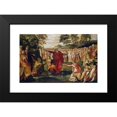 thumbnail image 2 of Jacopo Tintoretto 24x17 Black Modern Framed Museum Art Print Titled - Moses Striking the Rock (ca. 1555 - 1570), 2 of 5