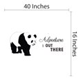 thumbnail image 4 of Animal Wall Decals for Care Taker Daycare - Smiling Panda Bear On Adventure Panda DIY & Creativity Boy Girl Bedroom Wall Sticker - Size: 40 In x 32 In, 4 of 5
