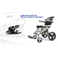 Lightweight Portable Wheelchair Transport Chair_Soft Seat _12 Inch Rear Wheel