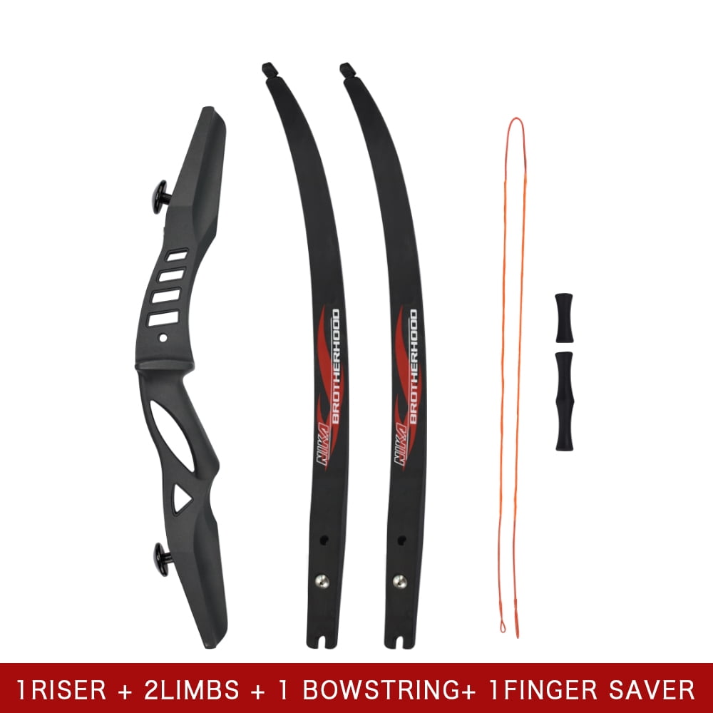60" Recurve Bow ILF Limbs 20lbs for Archery beginner Hunting Shooting Practise