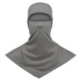 thumbnail image 3 of Domuza Balaclava Face Mask for women Men，Sun UV Protection Hood Breathable Full Head Mask Face Cover for Cycling Fishing Fluorescence Dark Gray, 3 of 5