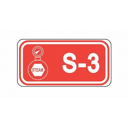 - Steam Lockout Isolation ID Tag, Polypropylene, S-3, 1-1/2