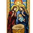thumbnail image 3 of Briarwood Lane Stained Glass Nativity Garden Flag, 3 of 4