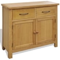 thumbnail image 1 of vidaXL Sideboard 90x33.5x83 cm Solid Oak Wood, 1 of 7