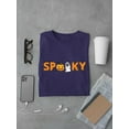 thumbnail image 3 of Spooky Pumpkin Ghost Halloween Graphic - Men's T-shirt, 3 of 4
