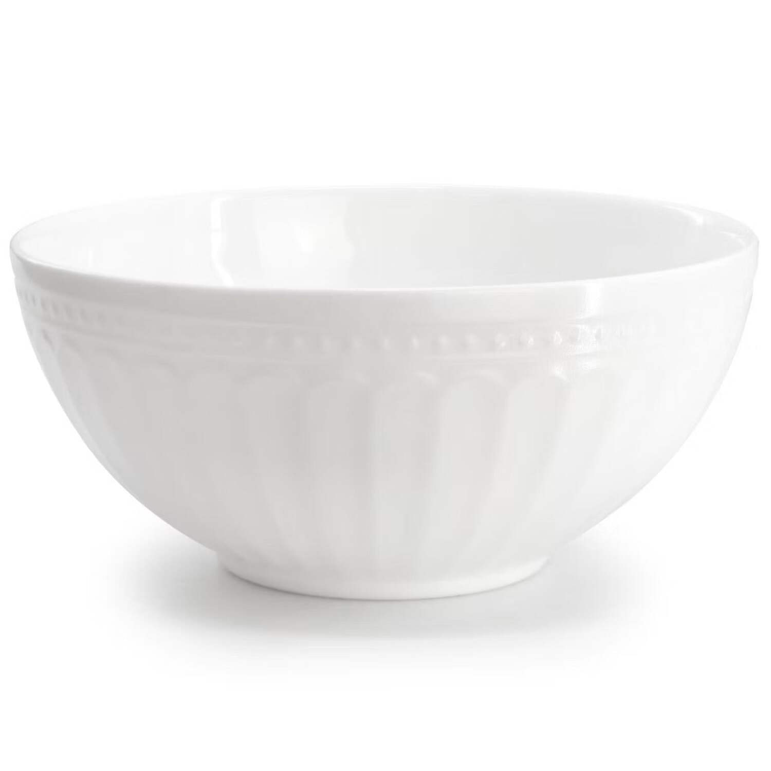 Gibson Ultra 142770.12 Ultra by Gibson Swanton Arch Break-Resistant Opal Glass Dinnerware Set, White - 12 Piece