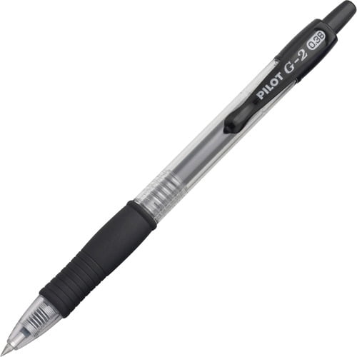 PILOT G2 Premium Refillable & Retractable Rolling Ball Gel Pens 12-Pack Ultra Fine Point Black Ink 31277 - 1 Pack 