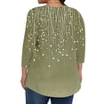 thumbnail image 4 of Sokhug Tops for Women Plus Size Boho Floral Printed Shirts Summer Short Sleeve V Neck Tunic Blouses Cute Graphic Tees, 4 of 6