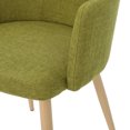 thumbnail image 5 of Noble House Nina Indoor Mid Century Fabric Dining Chairs, Set of 2, Green, 5 of 6