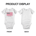 thumbnail image 3 of Proud to Be Thai American Flag Cute Baby Bodysuits Newborn Clothes (White, 12-18 Months), 3 of 5