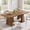 Light Brown, variant on Finmind 63" Dining Table for 6, Farmhouse Wood Table Kitchen Table with Double Pedestal, Rectangular Dinner Table Kitchen & Dining Room Furniture, Grey