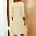 thumbnail image 3 of CIENVNSTG Fashion Casual Solid-color Dress Party Dress Spring Summer Dress For Women, 3 of 3