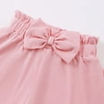 thumbnail image 4 of UAYOTSE Toddler Baby Girl T Shirt Shorts Set Bow Sleeveless Slip Ruffle Tops Matching Outfit Spring Summer Clothes,Sizes 18-24 Months, 4 of 5