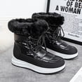 thumbnail image 5 of Zapatos para mujer, botas altas de exterior con aislamiento de terciopelo grueso, botas de nieve para mujer, zapatos casuales, zapatos altos, zapatos para correr, botas vaqueras., 5 of 5