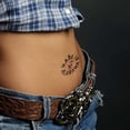 thumbnail image 3 of Disfraz de Halloween para mujer, color blanco, con tatuajes temporales, 3 of 7