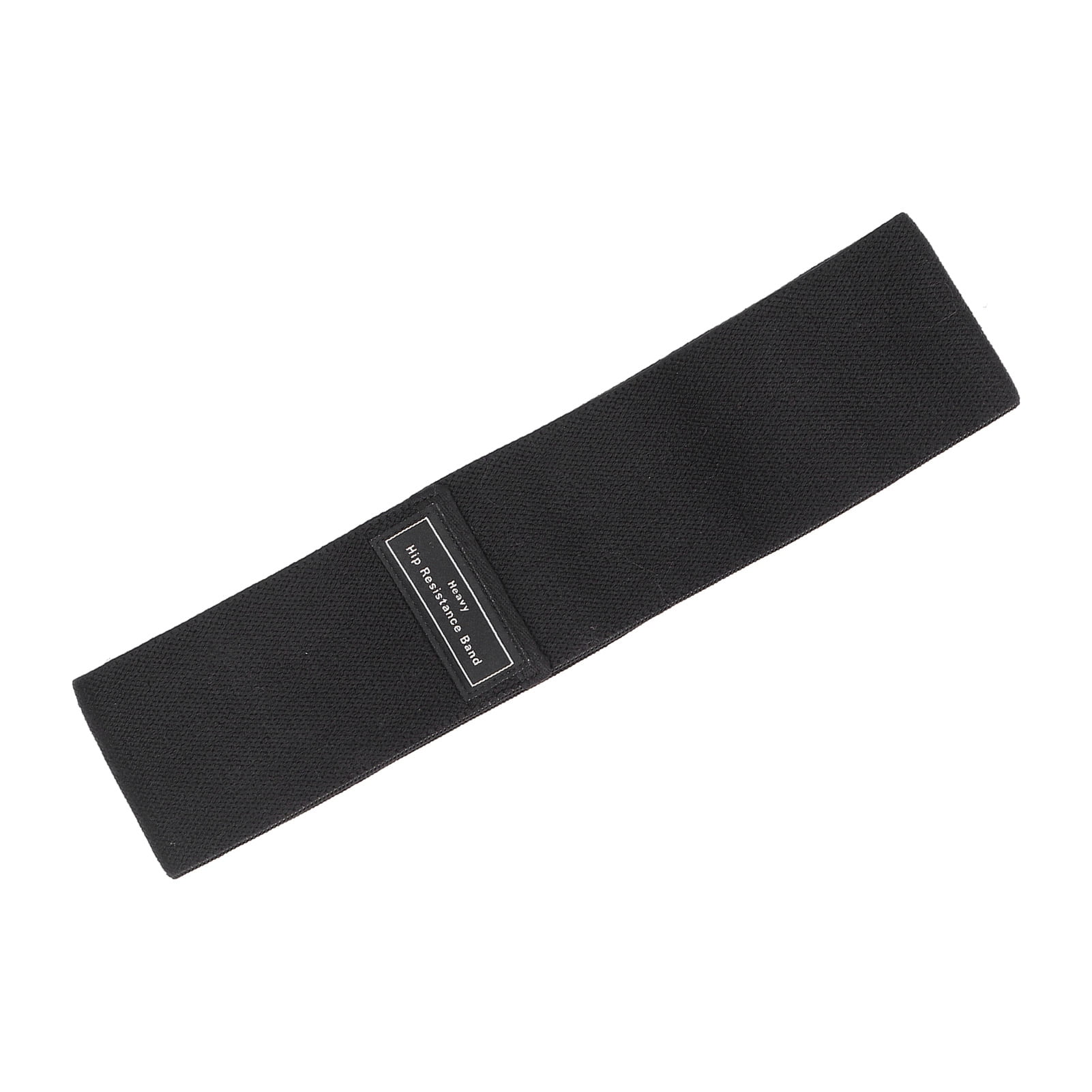 M Buder Premium Exercise Resistance Band Non-Slip Fitness Elastic Stretching Workout Band Pull Strap Belt for Squats, Glutes, Yoga, and Home Gym Training, Black, 14 inches / 35.5 cm Length