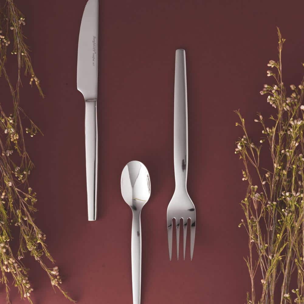 BergHOFF Essentials 12Pc Stainless Steel Dinner Knife Set, Quadro, 8.5"