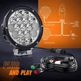 thumbnail image 2 of Nilight 2PCS 7Inch 85W Round LED Light Bar Driving Lamps10200LM Spot Flood Combo for Jeep Off-Road ATV Truck UTV 4X4, 2 of 8