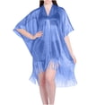 thumbnail image 1 of Vestido de mujer con cuello en V y manga larga con estampado de Wraps, 1 of 3