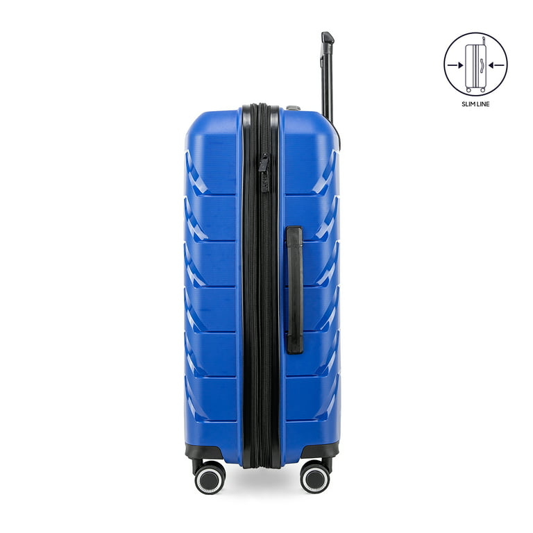 Pur by Ifly Hardside 22 inch Carry-On Luggage, Royal Blue