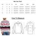 thumbnail image 3 of Mens Christmas Ugly Sweaters Vintage Long Sleeve Crewneck Snowflake Knit Pullover Sweaters Winter Warm Cozy Xmas Gifts Sweaters for Men, 3 of 7