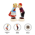 thumbnail image 3 of Oktoberfest Haus Multicolor Ceramic Standing Scandinavian Boy & Girl Salt and Pepper Set, 3 of 4