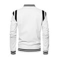White Men's Christmas Fleece Jackets, Leather Christmas Winter Warm
