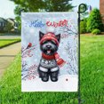 thumbnail image 3 of Hello Winter Scottish Terrier Smiling in Red Scarf Hat Welcome Christmas Garden Flag 12x18in Double Sided Scottie Dog Lover Gifts Outdoor Decor - 00017, 3 of 5