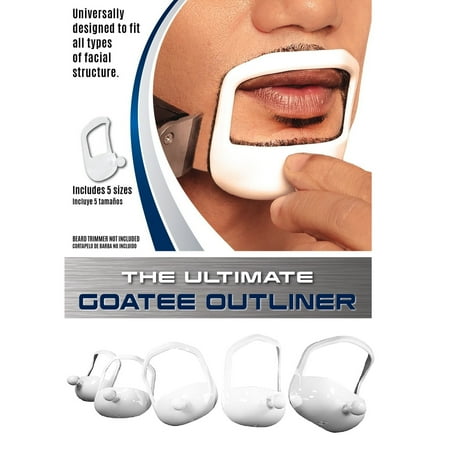 Beard Optima Goatee Outliner Kit - 5 Sizes Set All-In-One Tool | The Beard Care & Grooming Gift Kit For Any Beard Bro | Use With A Beard Trimmer Or Razor To (Best Men's Grooming Tool)