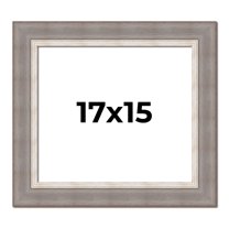 17x15 Frame Grey Real Wood Picture Frame Width 2.75 Inches | Interior Frame Depth 0.5 Inches |