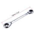thumbnail image 2 of Double Box End Ratcheting Wrench (8x10mm) Metric 72 Teeth 12 Point Ratchet Spanner Tools, CR-V, 2 of 5