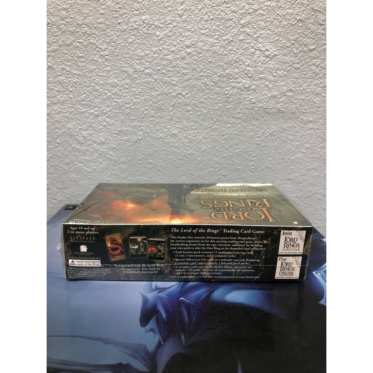 lord of the rings tcg booster box LORD OF THE RINGS TCG FELLOWSHIP OF THE RING ANTHOLOGY TENGWAR SET IN BOX