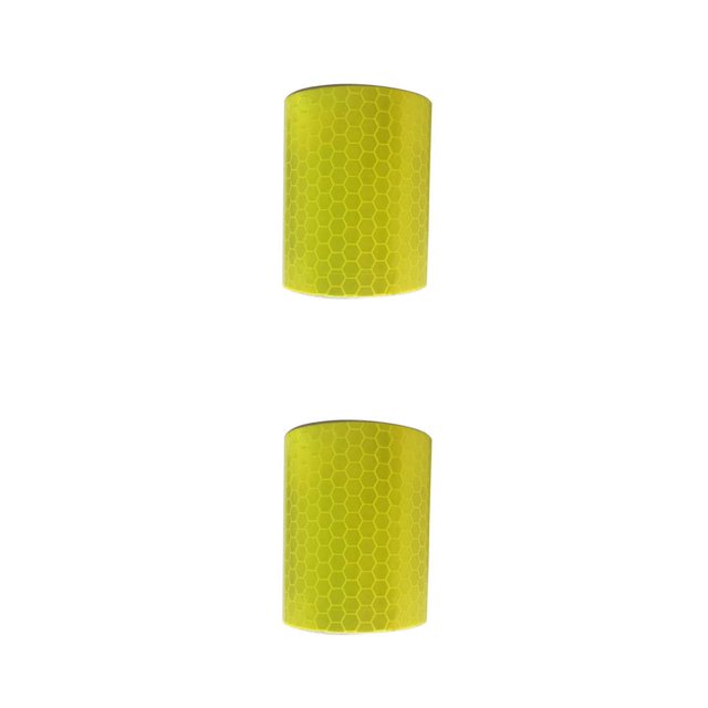 Riwesomey Pegatinas de coche de y 50mm, cinta Reflector de tela reflectante de nido de abeja, cinta reflectante, película de cristal para coche, amarillo 2piezas Riwesomey CBP044577