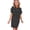 Black, variant on Women's Casual Striped T Shirt Dress with Pockets Comfortable Lightweight Stretch Fabric for Everyday Wear for Daily Use