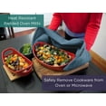 thumbnail image 3 of Rachael Ray Kitchen Towel and Oven Glove Moppine - A 2-in-1 Kitchen Towel with Pot-Holder Pockets- Smoke Blue, 3 of 8