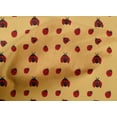 thumbnail image 4 of oneOone Cotton Cambric Pale Orange Fabric Red Insect Craft Projects Decor Fabric Printed By The Yard 56 Inch Wide, 4 of 4