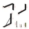 thumbnail image 4 of iMountek 2Pack Wall Mounted Shelf Bracket Heavy Duty L-Shaped with Screws Set T3, 4 of 9