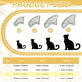 thumbnail image 2 of Uxcell Cat Nail Caps, Cat Claw Covers with Adhesive Glue and Applicators, Kitten Claw Caps Soft Paws, (40 Pcs, M, Crystal Silver), Intended for Pet Tips /  Nail Covers / Control Paws, 2 of 6