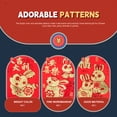 thumbnail image 3 of MasteelfCA 60 Pcs Sacs Rouges Style Lapin Dessin Animé l'Année du Lapin Sacs Rouges Sacs d'Argent du Nouvel An, 3 of 8