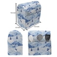 thumbnail image 4 of Northwoods Stand Mixer Cover, Snowy Mountains and Fir Forest Winter Adventure Pastoral Landscape, Kitchen Appliance Organizer Bag Cover with Pockets, 5 Quarts, Pale Blue White Blue, by Ambesonne, 4 of 4