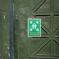 thumbnail image 4 of STRANDCHIC 5Pcs Clear Direction PVC Emergency Assembly Point Decal Self Adhesive Safety Sign Light Green, 4 of 6