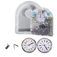 thumbnail image 1 of Resin Clock Molds, Table Clock Mold For Resin, Silicone Molds Kit For Epoxy Resin Casting, Diy Home Decor Christmas Gift With 2 Clock Faces, 1 of 3