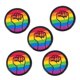 thumbnail image 1 of Women Brooches Rainbow Color Metal Decorative for Daily Wear 5Pcs, 1 of 3