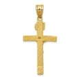 thumbnail image 4 of 14K Yellow Gold Charm Pendant Themed 47 mm 23 Inri Crucifix, 4 of 4
