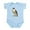 Sky Blue, variant on - Peregrine Falcon Bird Infant Bodysuit - Baby Light Bodysuit, Size Newborn - 24 Months