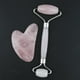 thumbnail image 5 of Rodillo de jade de cristal Gua Sha, tabla de masaje raspadora para rostro, cuello y espalda. Plata, 5 of 6