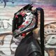thumbnail image 3 of Casco integral para motocicleta, casco de seguridad para montar en moto, doble lente, casco de carreras, trenzas individuales, cuernos, 3 of 5