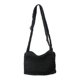 thumbnail image 5 of Bolso de hombro de mujer a la moda con cierre de cremallera y correa ajustable para el hombro. Negro, 5 of 8